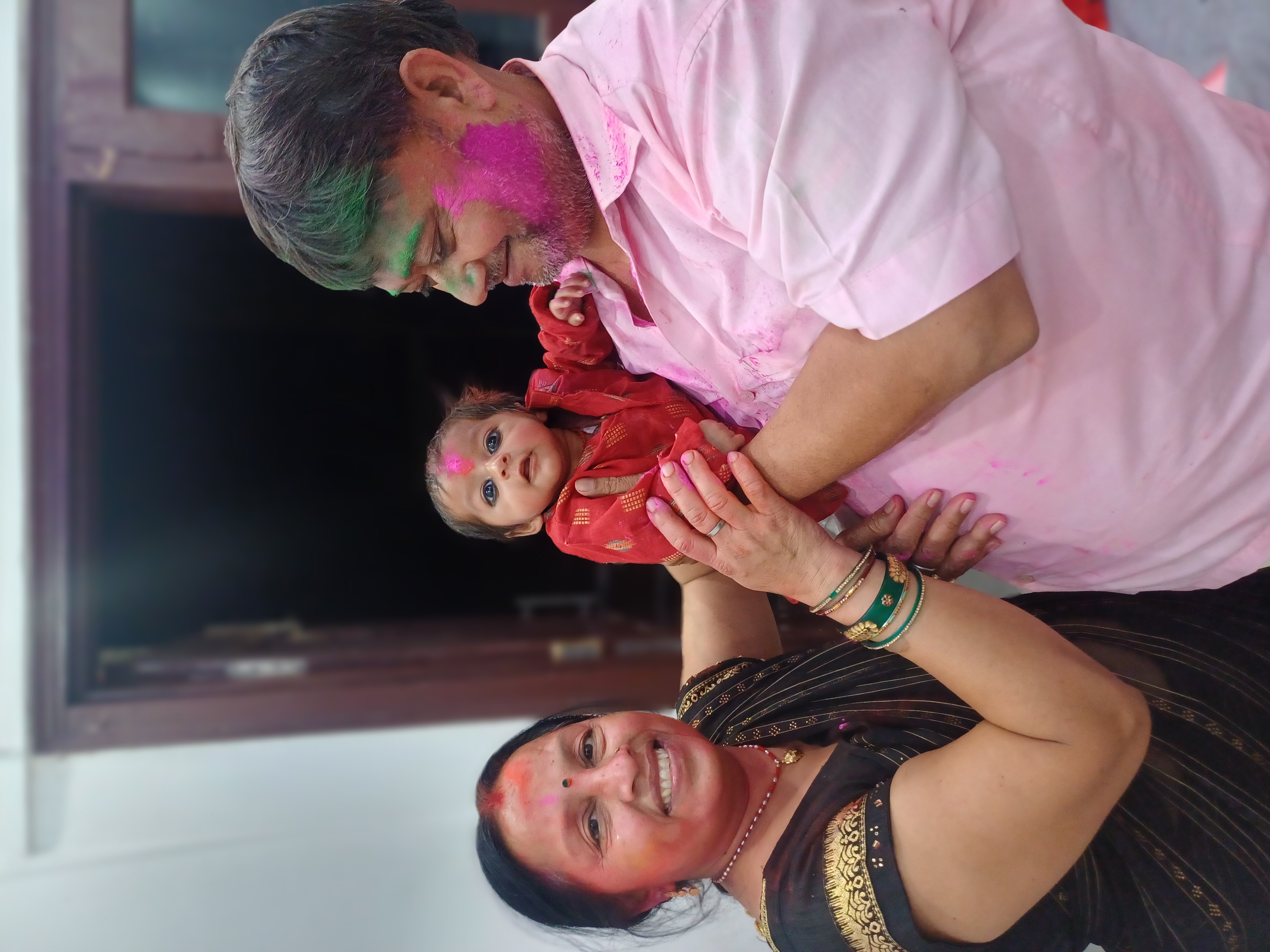 Shivansh with his Grand-parents